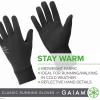 imageGaiam Running Gloves Womens Classic Touchscreen Compatible  Lightweight Winter Running Gear for WomenLXL Black