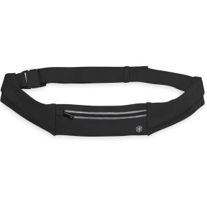 imageGaiam Fanny Pack Running Belt Bag  Excursion Waist Pack Slimfit Adjustable Exercise Gym Workout Pouch Jogging Bag Multi Pocket Walking Runner Accessories Women MenBlack