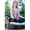imageGaiam Rattan Meditation Chair with Thick Natural Cotton Meditation Cushion Pillow Sustainable Kapok Filling