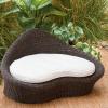 imageGaiam Rattan Meditation Chair with Thick Natural Cotton Meditation Cushion Pillow Sustainable Kapok Filling