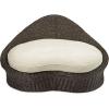 imageGaiam Rattan Meditation Chair with Thick Natural Cotton Meditation Cushion Pillow Sustainable Kapok Filling