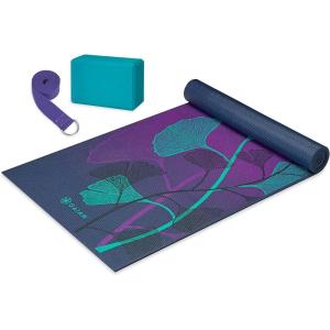 imageGaiam Beginners Yoga Starter Kit Yoga Mat Yoga Block Yoga StrapLily Shadows
