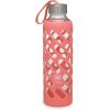 imageGaiam Water Bottle SureGrip Glass Bottle with Protective Silicone Sleeve 20 ozGuava