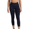 imageGaiam Womens Om HighRise Pocket Capri Pant Slim Cropped Fit 22 Inseam MoistureWickingBlack Tap Shoe