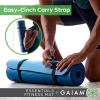 imageGaiam Essentials 25quot Thick 10mm Yoga ampamp Pilates Fitness ampamp Exercise Mat with EasyCinch Carrier Strap Cushion Support For Fitness and Gym WorkoutsNavy