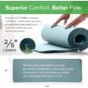 imageGaiam Essentials 25quot Thick 10mm Yoga ampamp Pilates Fitness ampamp Exercise Mat with EasyCinch Carrier Strap Cushion Support For Fitness and Gym WorkoutsBalsam