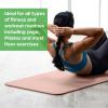 imageGaiam Essentials 25quot Thick 10mm Yoga ampamp Pilates Fitness ampamp Exercise Mat with EasyCinch Carrier Strap Cushion Support For Fitness and Gym WorkoutsPurple
