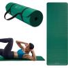 imageGaiam Essentials 25quot Thick 10mm Yoga ampamp Pilates Fitness ampamp Exercise Mat with EasyCinch Carrier Strap Cushion Support For Fitness and Gym WorkoutsGreen