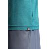 imageGaiam Mens Everyday Basic Crewneck Top Standard Fit Stretch Midweight MaterialSea Spray Heather