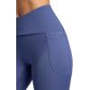 imageGaiam Womens Om HighRise Activate 78 Legging Slim Fit 25 Inseam MoistureWickingBlue Indigo