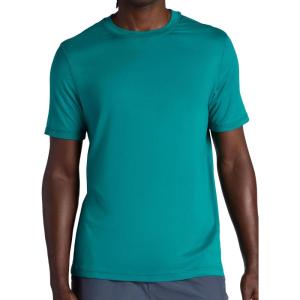 imageGaiam Mens Everyday Basic Crewneck Top Standard Fit Stretch Midweight MaterialQuetzal Green