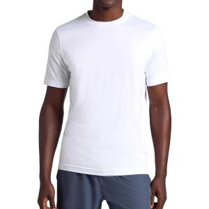 imageGaiam Mens Everyday Basic Crewneck Top Standard Fit Stretch Midweight MaterialStark White