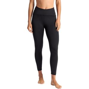imageGaiam Womens Om HighRise Activate 78 Legging Slim Fit 25 Inseam MoistureWickingBlack Tap Shoe
