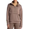 imageGaiam womens Popover Quarterzip Relaxed Cropped Fit Stretch Midweight MaterialFalcon