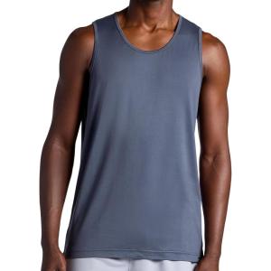imageGaiam Mens Everyday Basic Tank Top Standard Fit Stretch Midweight Jersey MaterialCool Grey