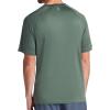 image:imageGaiam Mens Everyday Basic Raglan Top Standard Fit Stretch Midweight Jersey MaterialDuck Green