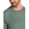 image:imageGaiam Mens Everyday Basic Raglan Top Standard Fit Stretch Midweight Jersey MaterialDuck Green