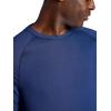 image:imageGaiam Mens Everyday Basic Raglan Top Standard Fit Stretch Midweight Jersey MaterialMedieval Blue