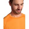 image:imageGaiam Mens Everyday Basic Raglan Top Standard Fit Stretch Midweight Jersey MaterialPersimmon Orange