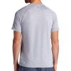 image:imageGaiam Mens Everyday Basic Raglan Top Standard Fit Stretch Midweight Jersey MaterialSleet Heather