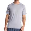 image:imageGaiam Mens Everyday Basic Raglan Top Standard Fit Stretch Midweight Jersey MaterialSleet