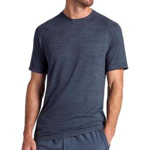 image:imageGaiam Mens Everyday Basic Raglan Top Standard Fit Stretch Midweight Jersey MaterialCool Grey Heather