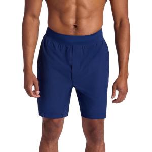 image:imageGaiam Mens Hatha 7 Short Standard Fit Stretch Lightweight Material MoistureWickingMedieval Blue