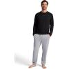 image:imageGaiam Mens Flow State Long Sleeve Crewneck Top Standard Fit Stretch Midweight MaterialBlack