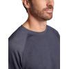 image:imageGaiam Mens Flow State Long Sleeve Crewneck Top Standard Fit Stretch Midweight MaterialCool Grey Heather