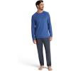 image:imageGaiam Mens Flow State Long Sleeve Crewneck Top Standard Fit Stretch Midweight MaterialTrue Navy