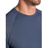image:imageGaiam Mens Supine Crewneck Top Relaxed Fit Stretch Midweight MaterialCool Grey