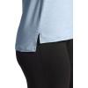 image:imageGaiam Womens Align Marled TShirt Relaxed Fit Stretch Midweight Heathered Material HighLow HemBlue Fog Heather