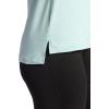 image:imageGaiam Womens Align Marled TShirt Relaxed Fit Stretch Midweight Heathered Material HighLow HemBlue Haze Heather