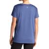 image:imageGaiam Womens Align Marled TShirt Relaxed Fit Stretch Midweight Heathered Material HighLow HemBlue Indigo Heather