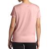 image:imageGaiam Womens Align Marled TShirt Relaxed Fit Stretch Midweight Heathered Material HighLow HemCandlelight Peach Heather