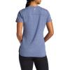 image:imageGaiam Womens Everyday Performance Crewneck TShirt Slim Fit Stretch Lightweight Material MoistureWickingBlue Indigo Heather