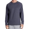 image:imageGaiam Mens Flow State Long Sleeve Crewneck Top Standard Fit Stretch Midweight MaterialCool Grey Heather