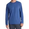 image:imageGaiam Mens Flow State Long Sleeve Crewneck Top Standard Fit Stretch Midweight MaterialTrue Navy