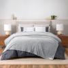 image:imageGaiam Super Soft Velvetloft Warp Knit Blanket Twin Size Plush Comfort Warm Blanket with Carved Texture TourmalineCharcoal