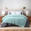 image:imageGaiam Super Soft Velvetloft Warp Knit Blanket Twin Size Plush Comfort Warm Blanket with Carved Texture TourmalineOcean