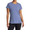 image:imageGaiam Womens Everyday Performance Crewneck TShirt Slim Fit Stretch Lightweight Material MoistureWickingBlue Indigo Heather