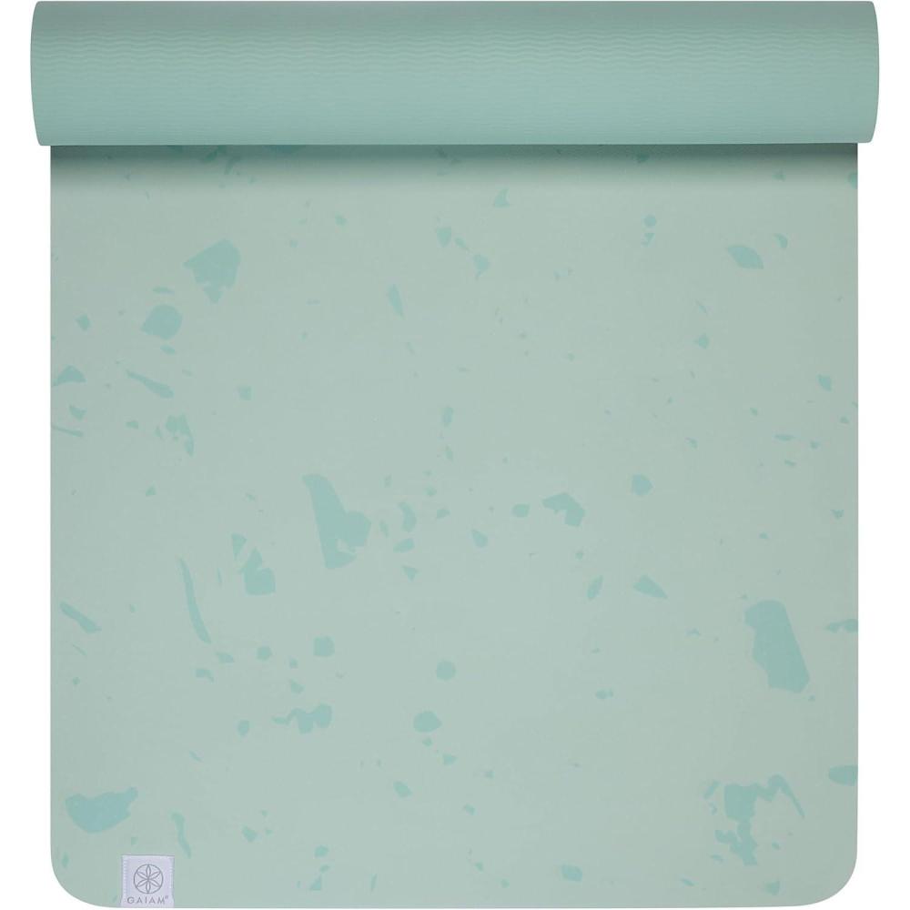 image:imageGaiam Yoga Mat Performance TPE Exercise amp Fitness Mat for All Types of Yoga Pilates amp Floor ExercisesSpeckle Sea Salt