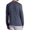 image:imageGaiam Mens Bliss Balance Long Sleeve Crewneck Top Standard Fit Stretch Midweight MaterialCool Grey Heather  Bliss Balance