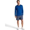 image:imageGaiam Mens Bliss Balance Long Sleeve Crewneck Top Standard Fit Stretch Midweight MaterialLimoges Heather  Intent