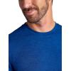 image:imageGaiam Mens Bliss Balance Long Sleeve Crewneck Top Standard Fit Stretch Midweight MaterialLimoges Heather  Intent