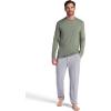 image:imageGaiam Mens Bliss Balance Long Sleeve Crewneck Top Standard Fit Stretch Midweight MaterialSea Spray  Bliss Balance
