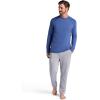 image:imageGaiam Mens Bliss Balance Long Sleeve Crewneck Top Standard Fit Stretch Midweight MaterialTrue Navy  Bliss Balance