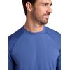 image:imageGaiam Mens Bliss Balance Long Sleeve Crewneck Top Standard Fit Stretch Midweight MaterialTrue Navy  Bliss Balance