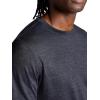 image:imageGaiam Mens Everyday Basic Crewneck Top Standard Fit Stretch Midweight MaterialBlack Heather