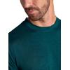 image:imageGaiam Mens Everyday Basic Crewneck Top Standard Fit Stretch Midweight MaterialDeep Teal Heather